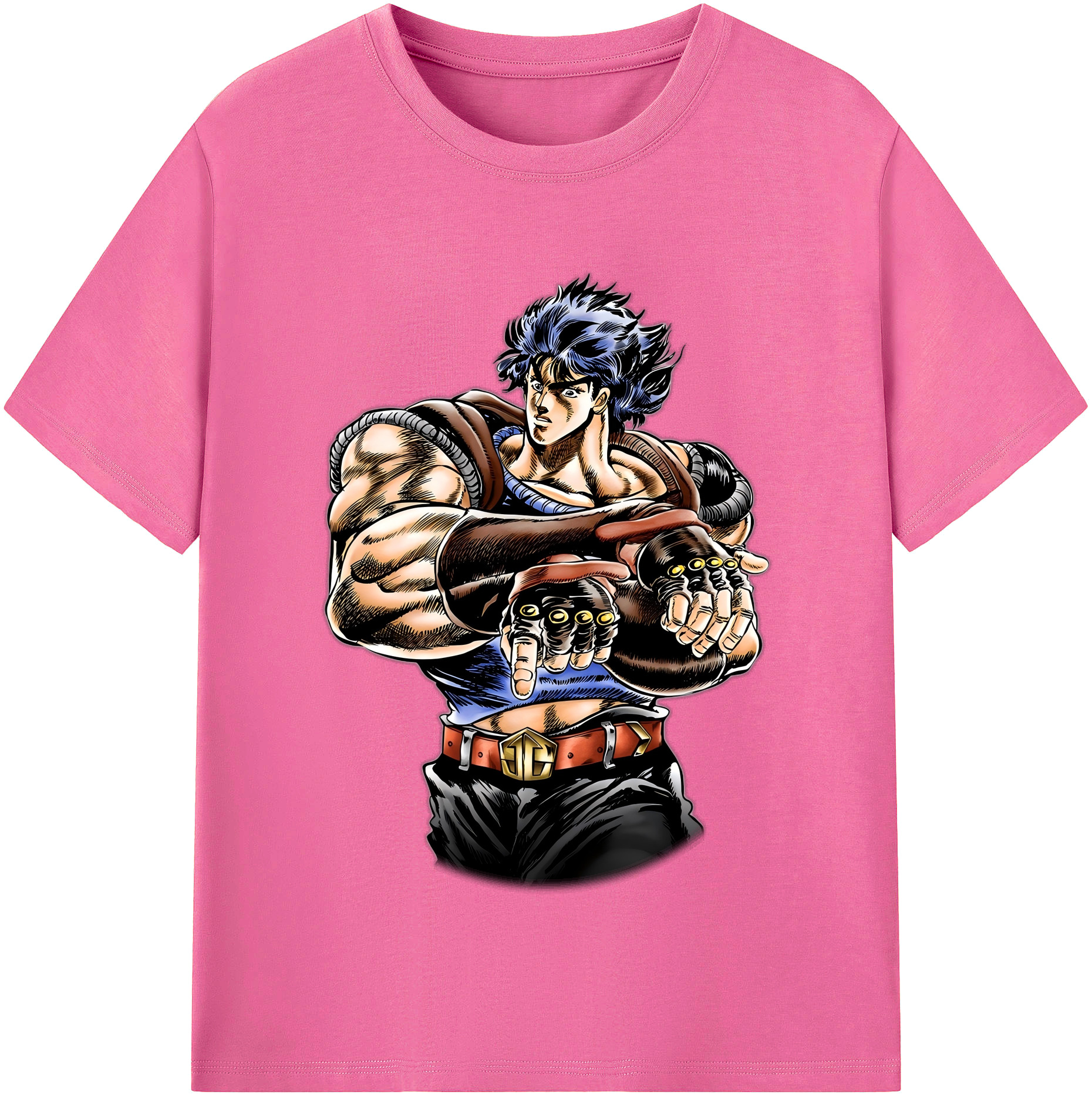 （画像用） ジョジョの奇妙な冒険 /ジョナサン?ジョースター JoJo's Bizarre Adventure Jonathan Joestar レディースカジュアルプリントTシャツ（綿100％）